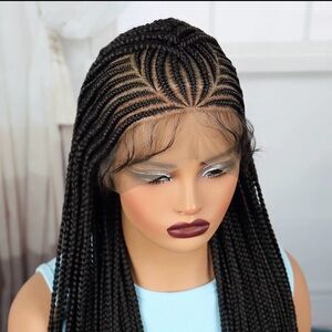 Elegant Black Braided Wig
